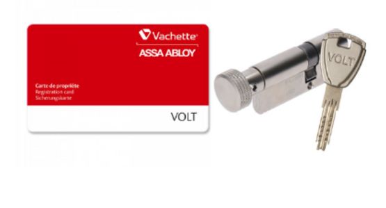 Motorisation connectée pour porte d'entrée combinée au cylindre Volt | Volt Linus - Serrure électronique