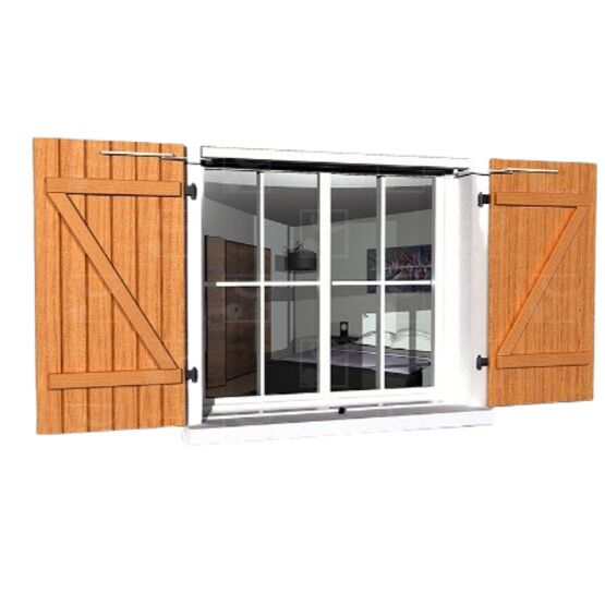 Motorisation solaire pour volets battants | WIBAT Linteau Solar