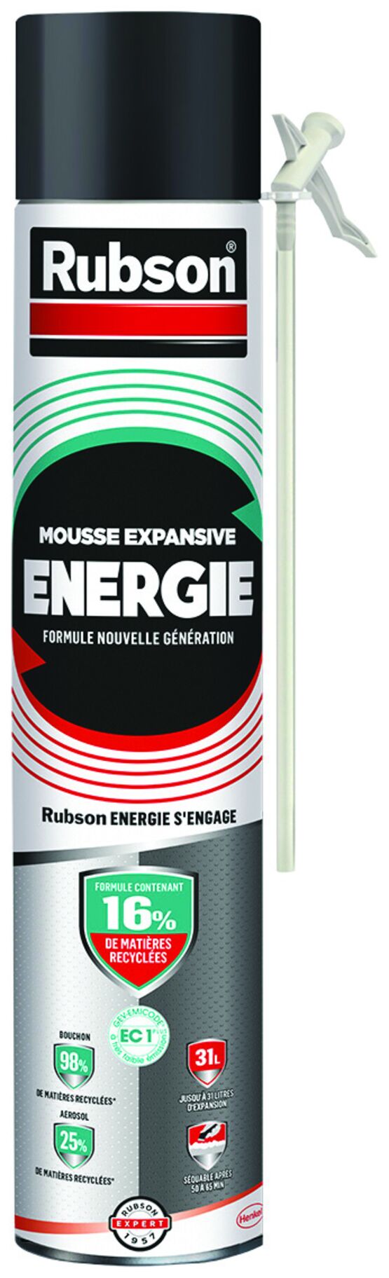  Mousse expansive intégrant 16 % de matières recyclées | Energie - Mousse expansive (calfeutrement)