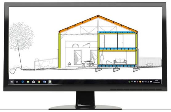 Mousse polyuréthane isolante à cellules ouvertes en neuf ou en rénovation | Icynene H2Foam Lite F - produit présenté par ISEO PROJECTION BY OPTIMISO