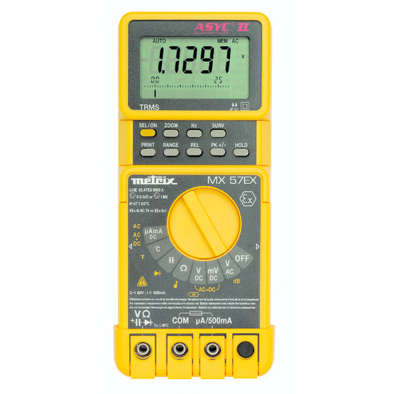 Multimètre numérique pour atmosphères explosives | MX 57Ex