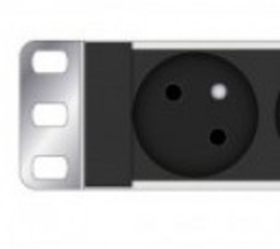  Multiprise rackable pour petits coffrets de 10&#039;&#039; 4 prises  - Prises éléctriques