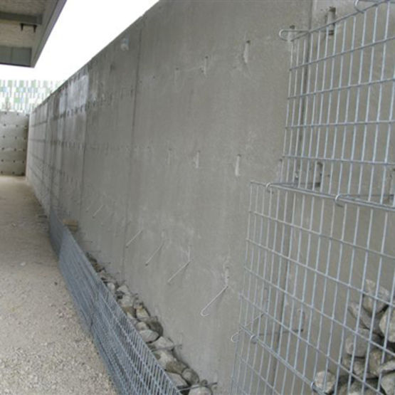  Mur béton à parement gabion | Mur à parement gabion - CHAPSOL