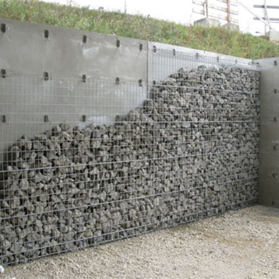  Mur béton à parement gabion | Mur à parement gabion - Gabions