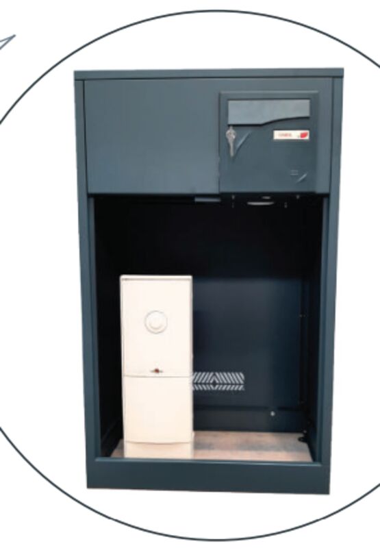  Muret technique cache coffret EDF extérieur sans boite aux lettre face | MTF 110 0BAL  - Armoires, coffrets et équipements pour commande ou protection