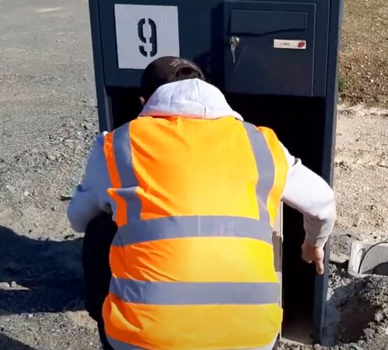 Muret technique pour intégration coffrets GAZ/ÉLEC | MTP 80 - produit présenté par MURET TECHNIQUE