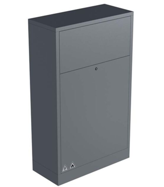  Muret technique type 80 avec totem d’habillage coffret sans boîte aux lettres | MTF 80 0BAL  - Armoires, coffrets et équipements pour commande ou protection