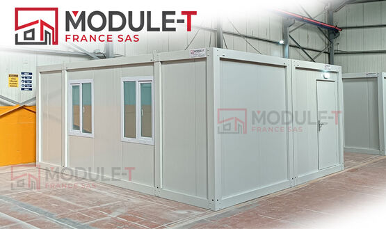 NEUF | Bungalow de chantier | Baraque de chantier | Base vie chantier | Abri de chantier | MODULE T FRANCE - produit présenté par MODULE T FRANCE