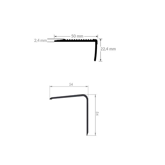  Nez de marche cornière tout aluminium | Wattelez - WATTELEZ