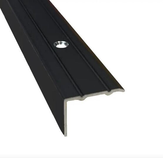 Nez de marche équerre alu percé noir 24.5 x 18mm | WATTELEZ - WATTELEZ