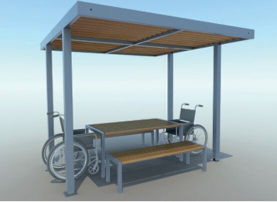  Ombrière extérieure modulaire | Epure Ombrière Norm en acier et aluminium - Mobilier pour collectivités