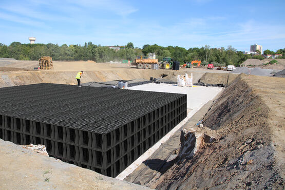  OPTIBOX — Système SAUL pour le stockage et la régulation des eaux pluviales enterrées - Modules pour la filtration ou la rétention des eaux pluviales