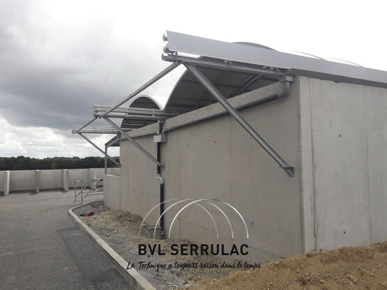 Option dégagement arrière pour abris télescopiques en aluminium | BVL SERRULAC - BVL SERRULAC