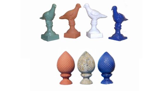 Ornement de toiture en terre cuite | Pigeon et pigne décoratifs pour faîtage et façade