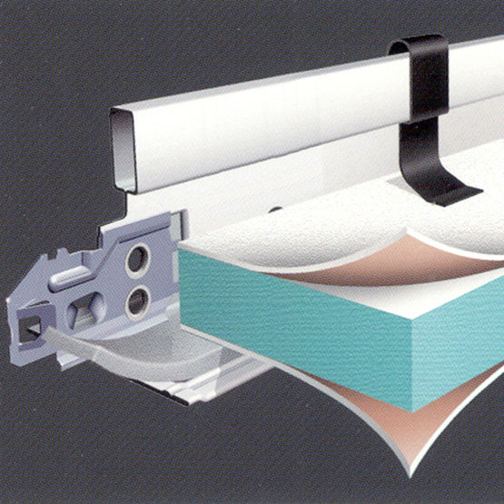 Ossature de faux-plafond à joint PVC pour salles blanches | Donn DX CE