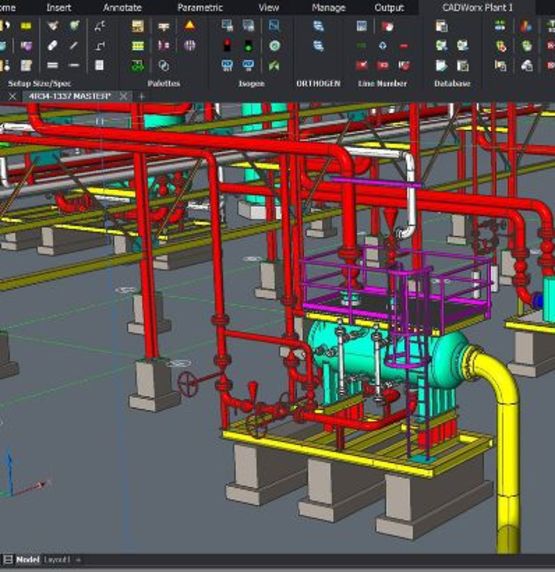 Outils de fichiers DWG pour conception d’usine et automatisation | CADWorx Plant - HEXAGON