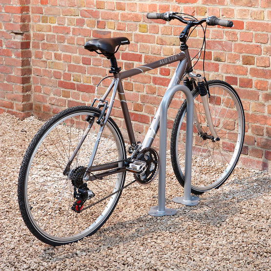 Pack 2 arceaux range vélos trombone - Mottez B143C2RON