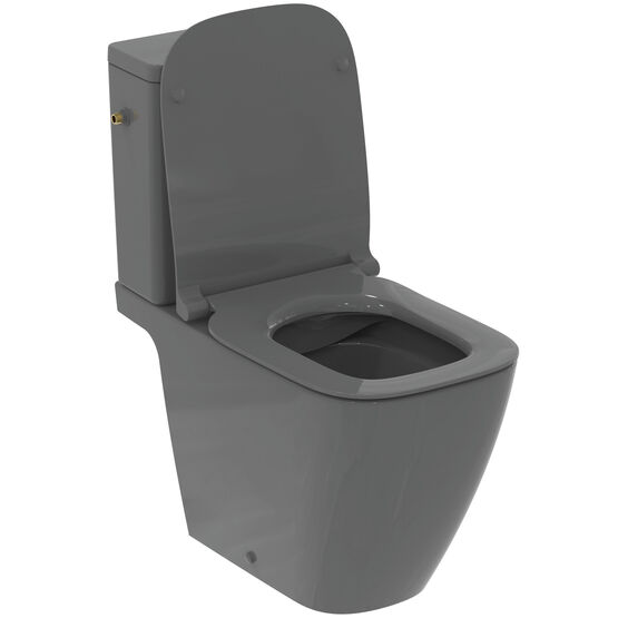  Pack Wc sur pied i.life B  en céramique gris brillant sans bride RimLS+  - IDEAL STANDARD