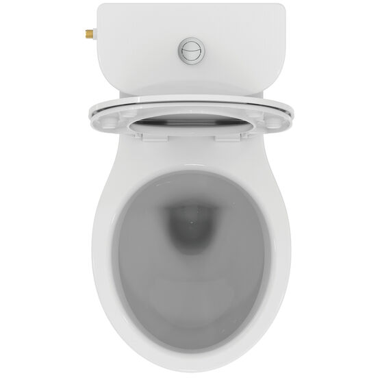 Pack WC sur pied sans bride Ulysse avec alimentation latérale et abattant à frein de chute | Ulysse P026701 - Cuvettes WC