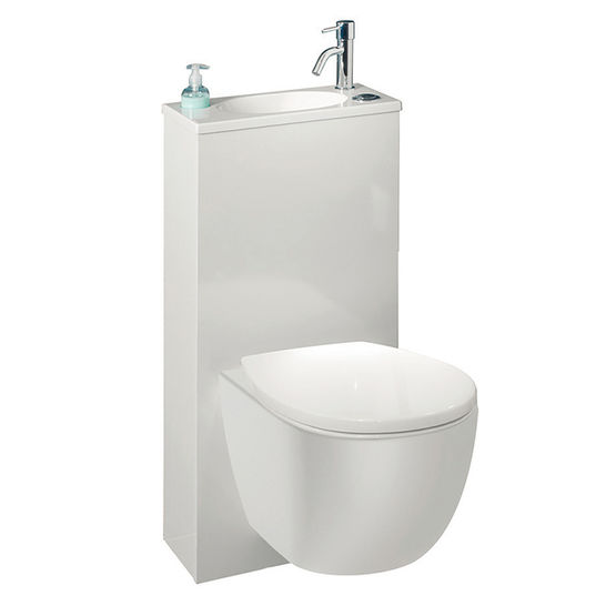 Pack WC Trio 2 : WC suspendu avec lave-mains intégré - Batiproduits