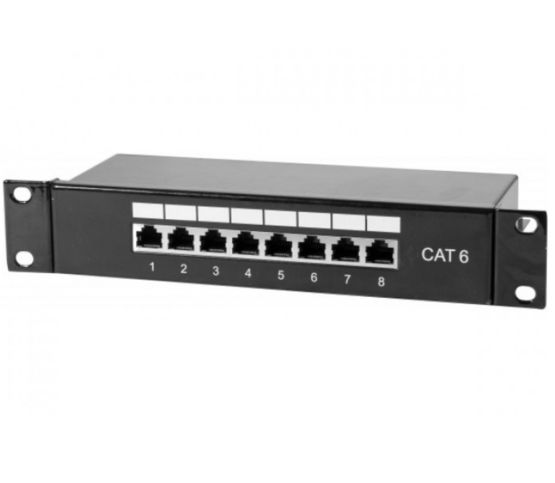  PANNEAU 10 pouces 1U 8 PORTS CAT6 STP | Réf : 754720 - EXERTIS CONNECT