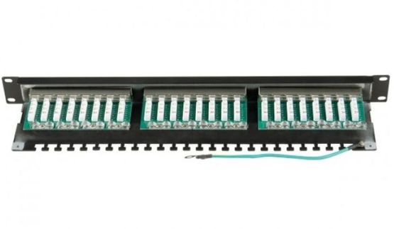  Panneau 19&quot; 1U 24 ports CAT6 stp | Réf. 257310 - EXERTIS CONNECT