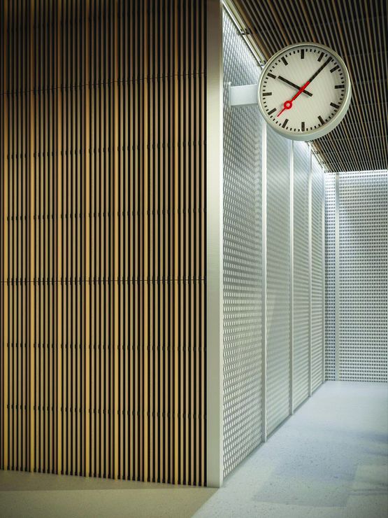  Panneau acoustique en lames de bois massif personnalisé sur outil 3D | Linea Touch - LAUDESCHER