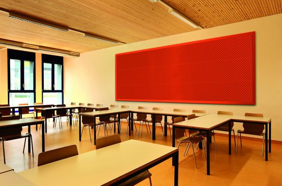 Panneau acoustique en métal perforé en pose horizontale | Acoustiroc Horizontal - Panneaux muraux et absorbeurs acoustiques