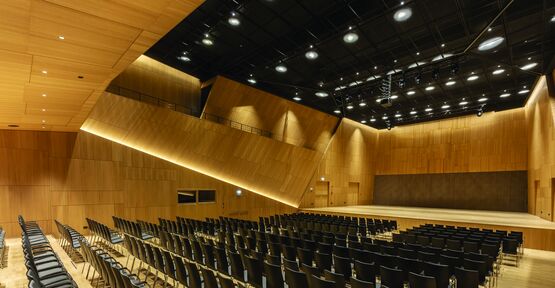  Panneau acoustique hybride en gypse avec placage bois perforé | Wood Design Board - KNAUF CEILING SOLUTIONS