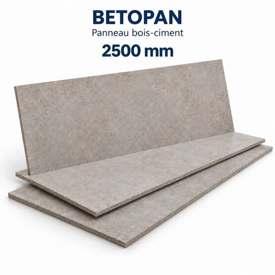 Panneau bois-ciment – 2500 mm - Betopan standard