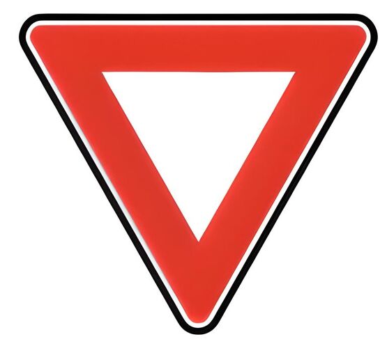 Panneau cédez le passage AB3 classe 2