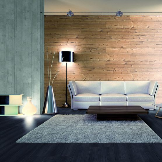 Panneau clipsé acoustique en fibres de bois pour revêtement mural et plafond | Swiss Clic Panel-A