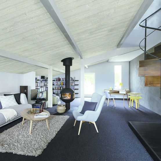 Panneau d&#039;isolation de toiture 3 en 1 | Usystem Roof OS Comfort finitions Wood