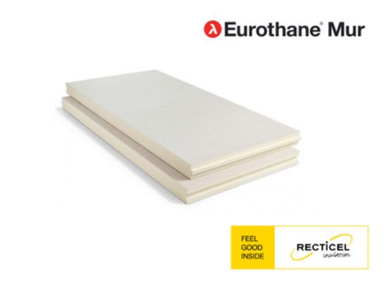  Panneau d’isolation thermique ultra-fin pour la contre-cloison | Eurothane Mur - Panneaux isolants en polyuréthane