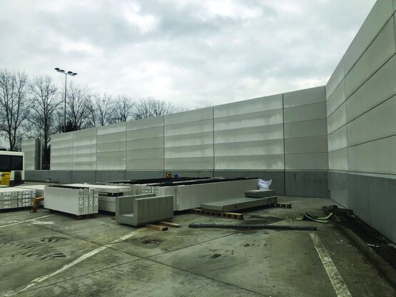 Panneau de grande longueur en béton cellulaire pour mur coupe-feu extérieur | Hebel