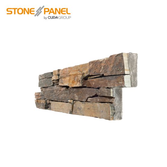 Panneau de parement mural en pierre naturelle | STONEPANEL® MULTICOLOR - CUPA STONE