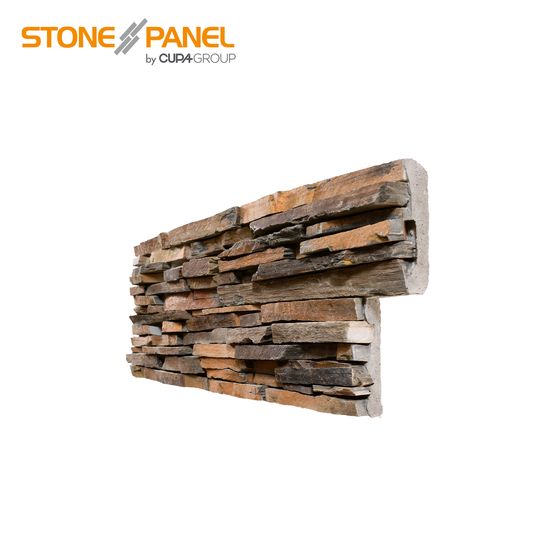  Panneau de parement mural en pierre naturelle  | STONEPANEL® MULTICOLOR LAMES FINES - CUPA STONE