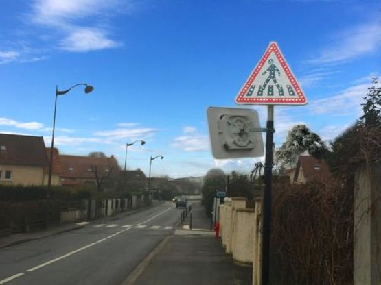  Panneau de signalisation lumineux solaire en aluminium Type A | EQUIPEMENTECH  - EQUIPEMENTECH