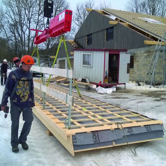  Panneau de toiture XXL autoportant isolant et prêt à couvrir - Dalles de toiture préfabriquées