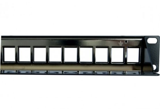  Panneau DEXLAN 1U 24 ports STP KEYSTONE avec support câbles | Réf : 258156 - Baies de brassage pour réseau VDI