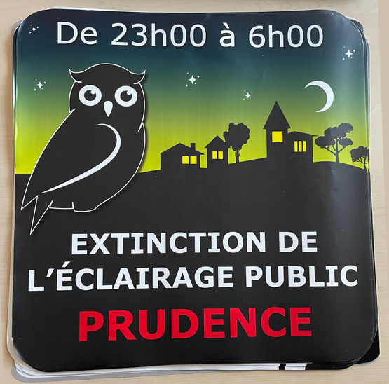 Panneau extinction de l'éclairage public | MOSELLE