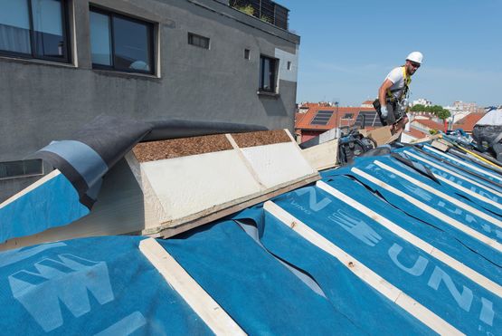  Panneau isolant en fibre de bois pour toitures en pente | Usystem Roof OS Comfort Natural - Panneaux isolants en fibres de bois