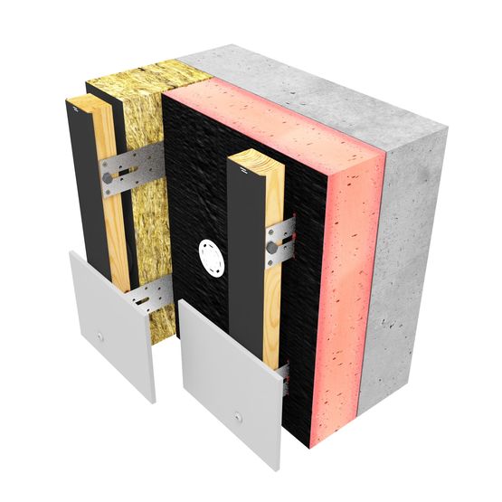  Panneau isolant en mousse résolique pour façades ventilées | Kooltherm K15 - Bardage isolant ou bardure