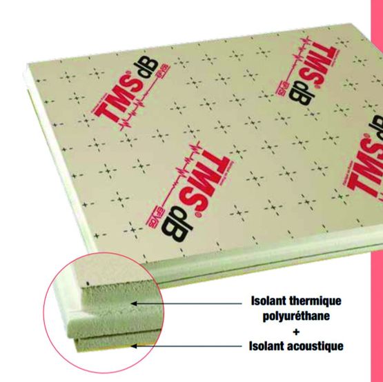  Panneau isolant thermo-acoustique en polyuréthane sous chape flottante | TMS dB - SOPREMA