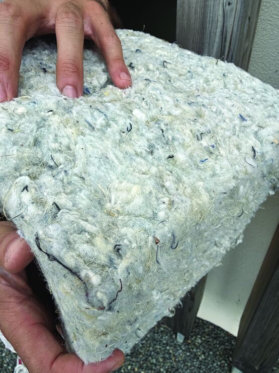 Panneau isolant végétal en fibres de chanvre et textile recyclé | Biofib Toiture