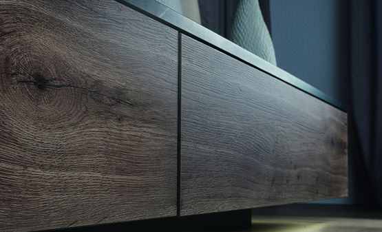 Panneau laqué mate à structure tactile aspect bois | PerfectSense Feelwood