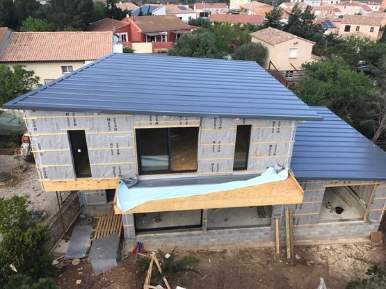   Panneau métallique autoportant à fixations cachées pour toitures | CASTOROOF JD3  - CASTORMAT