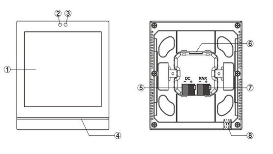  Panneau mural de commande pour un contrôle centralisé et personnalisable des systèmes domotiques | CHTF-4.0/9.5.22 - Gammes d'appareillage (interrupteurs, commandes, prises, etc.)