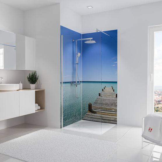 Panneau mural de douche et salle de bains | Décodesign Photo - Panneaux muraux salle de bains