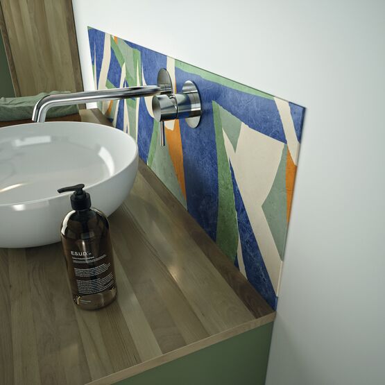 Panneau mural décoratif pour crédence de salle de bains | Kinewall Credence